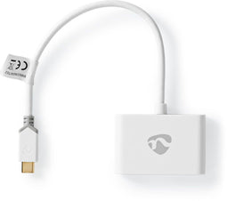Nedis CCBW65960WT02 - USB-C 3.0-adapter - 2x USB-A poorten - Wit