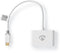 Nedis CCBW65960WT02 - USB-C 3.0-adapter - 2x USB-A poorten - Wit