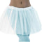 Dames verkleed rokje/tutu - tule stof met elastiek - oranje - one size