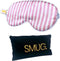 SMUG Slaapmasker met Opbergzakje - 100% Verduisterend - Verstelbaar Oogmasker in Satijn - Candy Shop Print