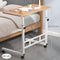 Ceruzo Laptoptafel - Verrijdbare Bedtafel - Verstelbaar 63-87 cm - Houtlook 80x40 cm