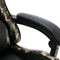 vidaXL - Racestoel - met - voetensteun - kunstleer - zwart - en - camouflage
