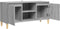 vidaXL - Tv-meubel - met - houten - poten - 103,5x35x50 - cm - grijs - sonoma - eiken