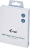 i-Tec USB-C Metal - Gigabit Ethernet Adapter - 1x RJ-45 - Zwart