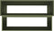 vidaXL - Tuinplanter - 2-Laags - 100x60x45 - cm - Olijfgroen - Staal