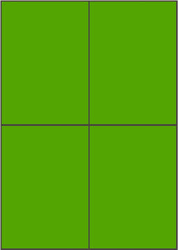 Groene A4 etiketten 105 x 148 mm 100 vel