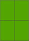 Groene A4 etiketten 105 x 148 mm 100 vel