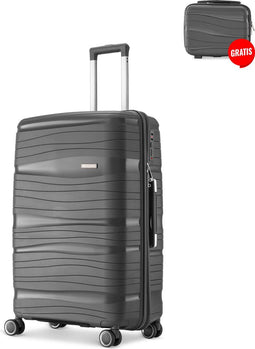 SKYCASES Travel One - Handbagage Koffer - 40L - Cijferslot - 35x21x54 cm - Lichtgewicht - Antraciet