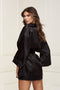 Baci - All Satin Robe - One size - Zwart