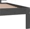 vidaXL - Bedframe - massief - grenenhout - grijs - 100x200 - cm