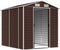 vidaXL - Tuinschuur - 191x215x198 - cm - gegalvaniseerd - staal - bruin