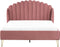 AMBILLOU - Tweepersoonsbed - Roze - 140 x 200 cm - Fluweel