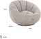 Richmond Draaifauteuil Kendall taupe bouclé (Copenhagen 803 Bouclé taupe)