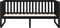 vidaXL - Slaapbank - 100x200 - cm - massief - grenenhout - zwart