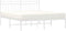 vidaXL - Bedframe - met - hoofdbord - metaal - wit - 150x200 - cm