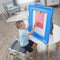 Step2 Masterpiece Easel Schoolbord - Tekenbord voor kinderen met kruk - Whiteboard Schrijfbord van kunststof inclusief opbergvakjes en clips