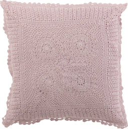 J-Line kussen Vierkant Kant - katoen - paars