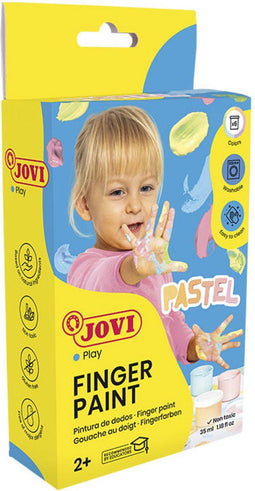 Vingerverf Jovi set à 6 pastelkleuren 35ml