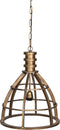 PTMD Denver Hanglamp - 40 x 40 x 52 cm - Ijzer - Groen/Bruin - groen en bruin