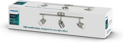 Philips Meranti - Opbouwspot - 3 x GU10 - Draaibaar - Chroom