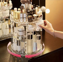 Make Up Organizer - Roterende Displaystandaard - Acryl - 33 cm hoog - 360° draaibaar
