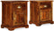 vidaXL - Nachtkastjes - 2 - st - 40x30x50 - massief - sheeshamhout