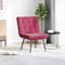 vidaXL - Relaxstoel - 64x74x84 - cm - fluweel - wijnrood
