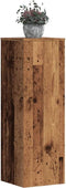 vidaXL - Plantenstandaard - 33x33x100 - cm - bewerkt - hout - oud - houtkleurig
