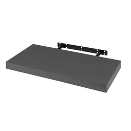 Woltu RG9368dgr - Zwevende wandplank - MDF PVC fineer - Donkergrijs 50 x 23 x 3,8 cm