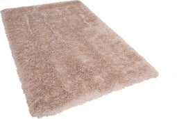CIDE - Shaggy vloerkleed - Beige - 140 x 200 cm - Polyester