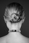 Bijoux Pour Toi - Halsband met Hartje en Steentjes - Verstelbaar - Zwart