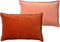 Dutch Decor FAY - Kussenhoes 40x60 cm - velvet met 2 kleuren - Potters Clay + Muted Clay - oranje en roze - met rits
