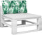 vidaXL - Palletkussen - bladpatroon - 70x40x12 - cm - stof