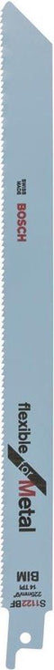 Bosch S 1122 BF - Reciprozaagblad - Flexibel voor metaal - 225 mm (1 stuk)