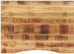 vidaXL - Bureaublad - met - ronding - 110x80x2,5 - cm - massief - ruw - mangohout