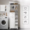 SoBuy BZR104-W - Badkamerkast - 2 Deuren 2 Lades - Wit