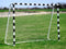 Voetbaldoel - 300x160cm - met net en haringen - gestreept