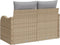 vidaXL - 2-Zits - Ligbed - met - Opbergruimte - & - Kussens - Beige - Poly - Rattan