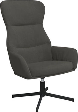 vidaXL Relaxstoel fluweel donkergrijs