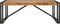vidaXL - Salontafel - 100x100x35 - cm - massief - ruw - mangohout