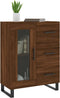 vidaXL - Dressoir - 69,5x34x90 - cm - bewerkt - hout - bruin - eikenkleur