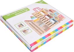 Furniture Limited - 150-delige Bouwblokkenset massief grenenhout geverfd
