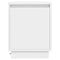 vidaXL - Nachtkastje - met - LED-lampjes - Wit - 39x34,5x50 - cm