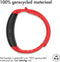 iMoshion Bandje Geschikt voor Samsung Gear Fit 2 / 2 Pro - iMoshion Siliconen band zilver knoopje met design - Rood