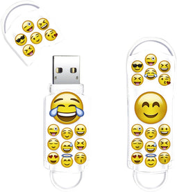 Integral Xpression Emoji - USB Flash Drive 64GB - Geel