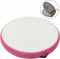 vidaXL - Gymnastiekmat - met - pomp - opblaasbaar - 100x100x15 - cm - PVC - roze