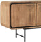 DTP Home TV stand Evo large, 4 doors, 2 open racks,60x225x40 cm, recycled teakwood