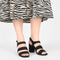 POSH by Poelman BO - Dames Sandalen met hak - Imitatiesuède - Zwart - Maat 41