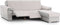 Hoes voor chaise longue met korte armleuning rechts Eysa MONTBLANC Beige 100 x 110 x 200 cm