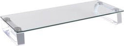 LogiLink BP0027 - Monitorverhoger - Glas met metalen frames - 560x210x80mm